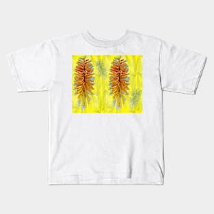 Pocos orange on yellow Kids T-Shirt